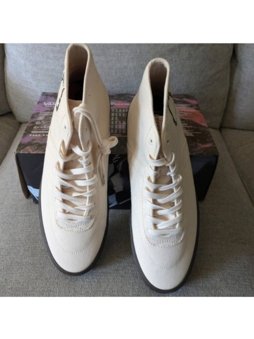 Vans Crockett Hi Decon Quasi Men White Popcush Skateboard Collaboration 072026 - Picture 4 of 8